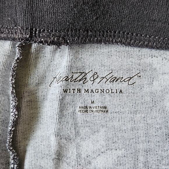 Hearth & Hand Pajama Set Womens M Gray Nordic Snowflake Henley Top & Joggers - Picture 6 of 15